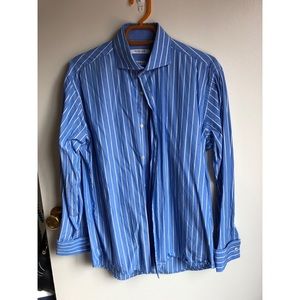 Isaac Mizrahi French Cuff Shirt 15 -15 1/2